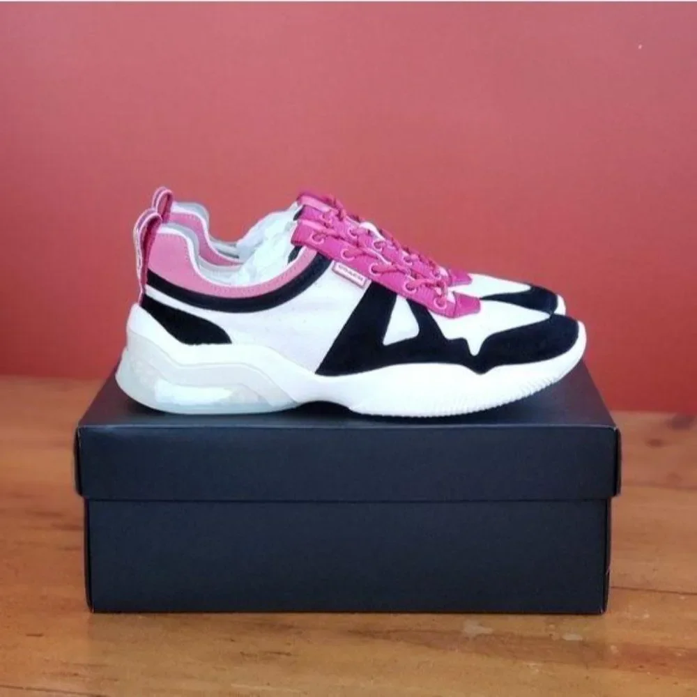 COACH Citysole Runner Sneakers Women's 8B in Chalk Black Running Walking Jogging